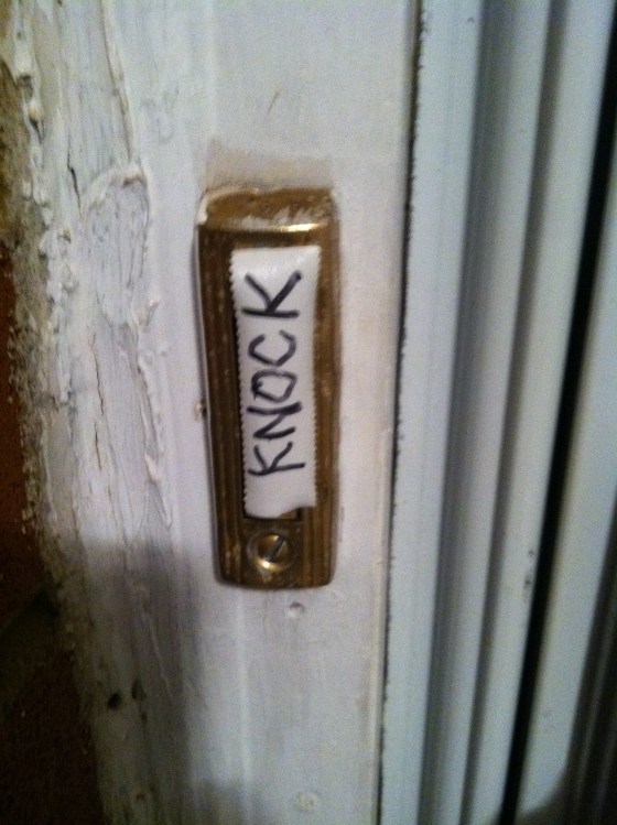 Matt's Uncle's Doorbell -- This is how a person from the Depression reuses something